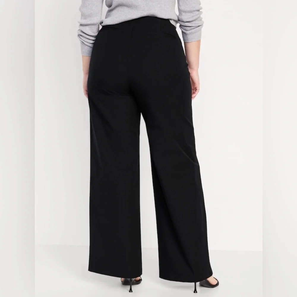 NWOT! Black High-Waisted Pull-On Pixie Wide-Leg Pants for Women - Multiple 🩶🩶 - Picture 6 of 8
